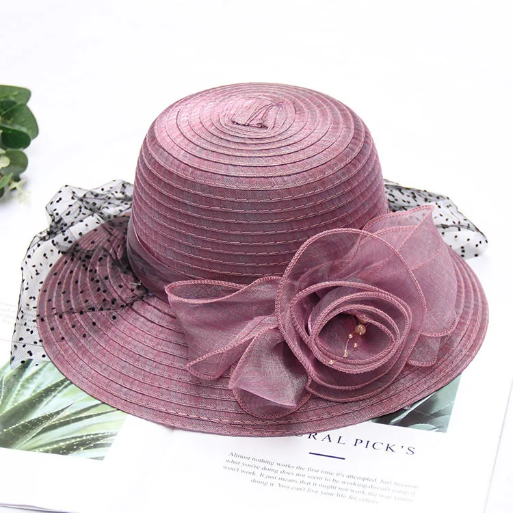 Mingli Tengda кружевная Цветочная сетевая шляпа Eugene пряжа Цветочная сетка светло-серая шапочка для бассейна свадебный для невесты Аксессуары клетка
