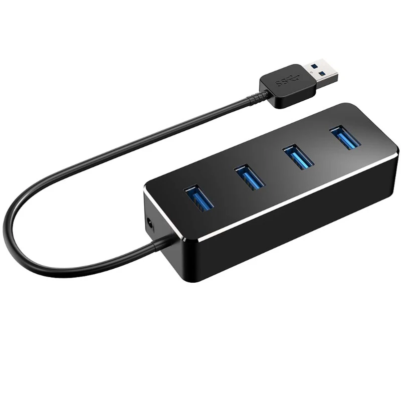 4 порта USB3.0 концентратор супер скорость передачи данных скорость 5 Гбит/с для Windows PC OS Linux H7ED