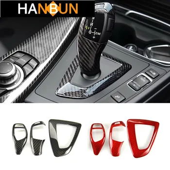 

Real Carbon Fiber For BMW F20 F30 F32 F10 F11 F25 F26 F06 F07 F15 F16 I8 F34 F36 Console Gearshift Knob Head Decorative Cover