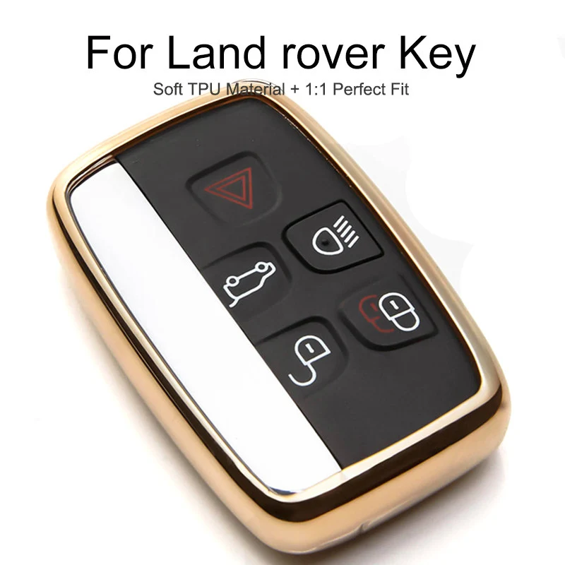 Мягкий чехол из ТПУ для автомобильных ключей Land Rover freelander 2 1 Discovery 3 4 Range брелок
