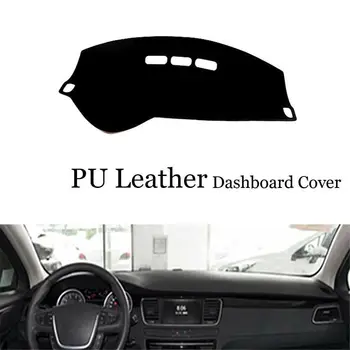 

For Peugeot 508 2011-2016 Dashboard Console Cover PU Leather Protector Sunshield Pad