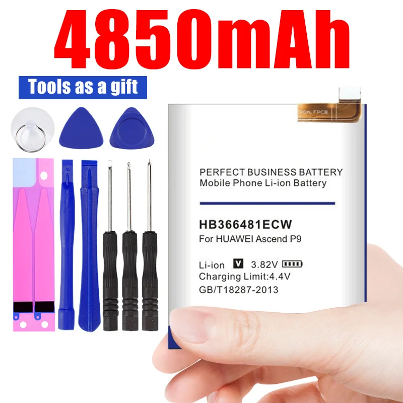 

4850mAh HB366481ECW For Huawei p9/p9 lite/honor 8/p10 lite/y6 II/p8 lite 2017 /p20 lite/p9lite battery