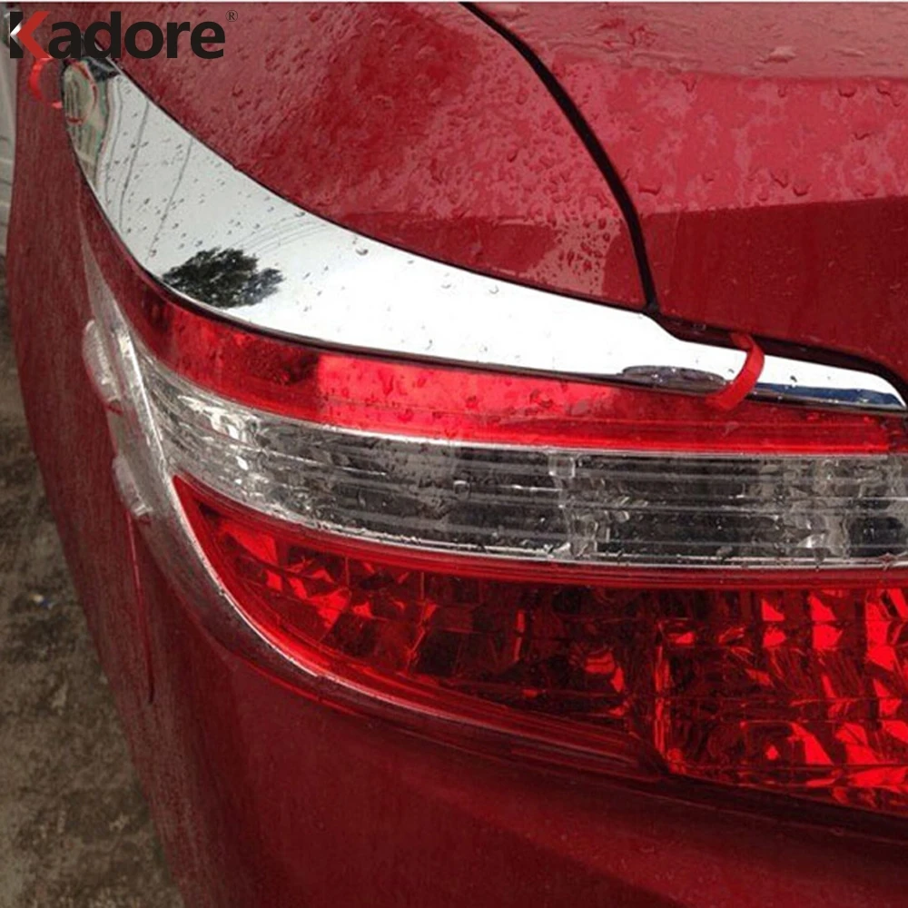 Для Toyota Vios Yaris 2013 2014 2015 4dr Sedan ABS хромированный задний светильник накладка фонарь