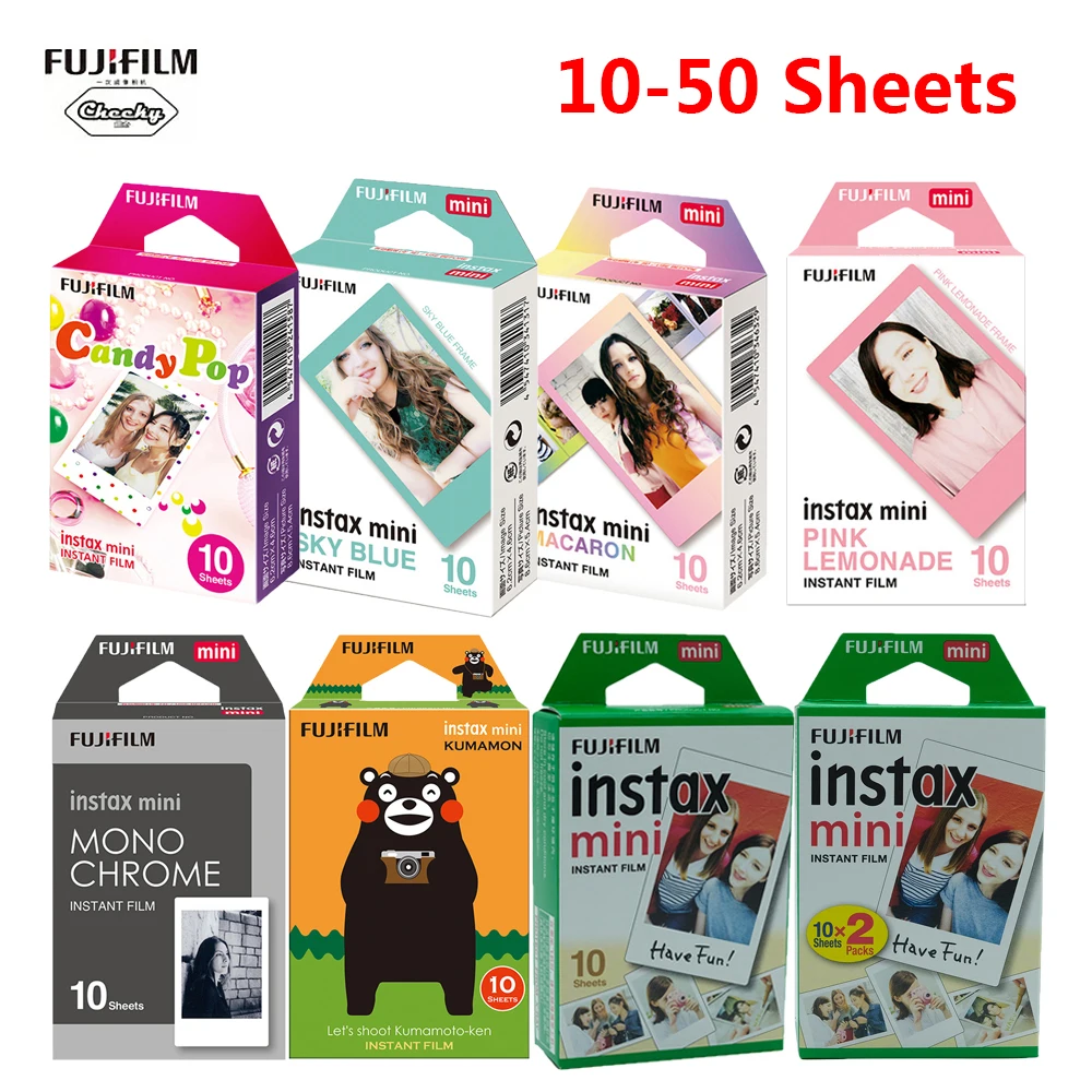 Фоторамка Fujifilm Instax Mini 10-50 листов фотобумага для 9 8 Instant 70 90 оригинальная пленка