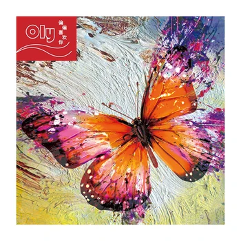 

Full 5D Diy Diamond Painting colorful butterfly 3D Diamond Painting Christmas gift Round Rhinestones Paint Embroidery home Decor