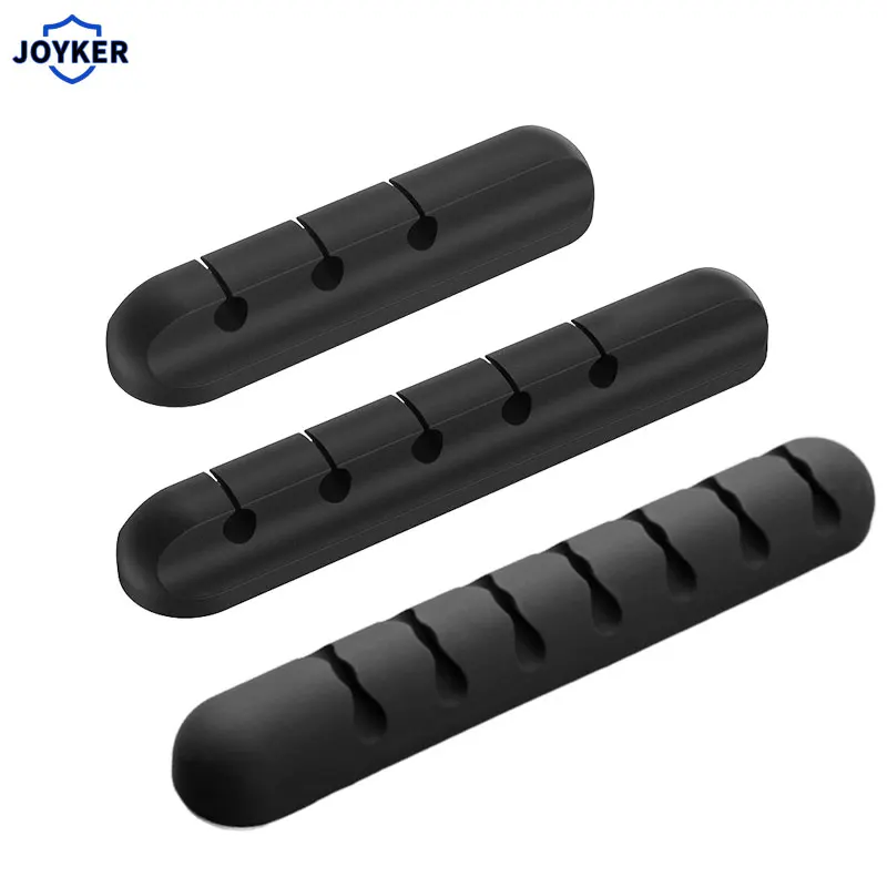

New JOYKER Cable Organizer Silicone USB Cable Winder Flexible Cable Management Clips Cable Holder For Mouse Headphone Earphone