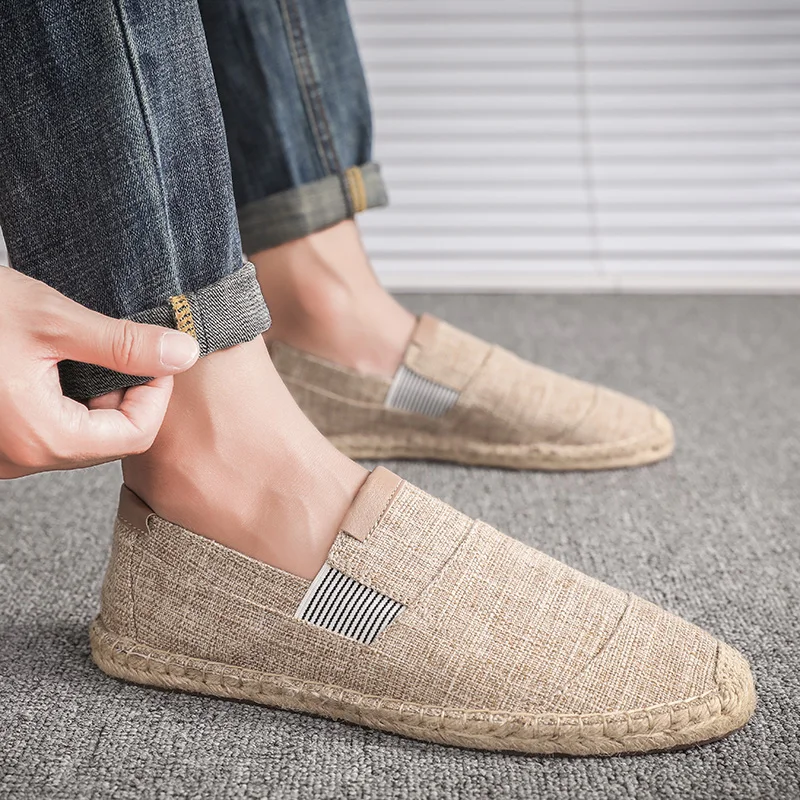 Men Loafers,Beige,9.5 foretadrenaline 