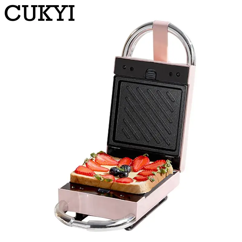 CUKYI Household Multifunctional Electric Breakfast Waffle Maker Automatic Sandwich Machine Bread Toaster Ham Meat Grill Pan 220V | Бытовая