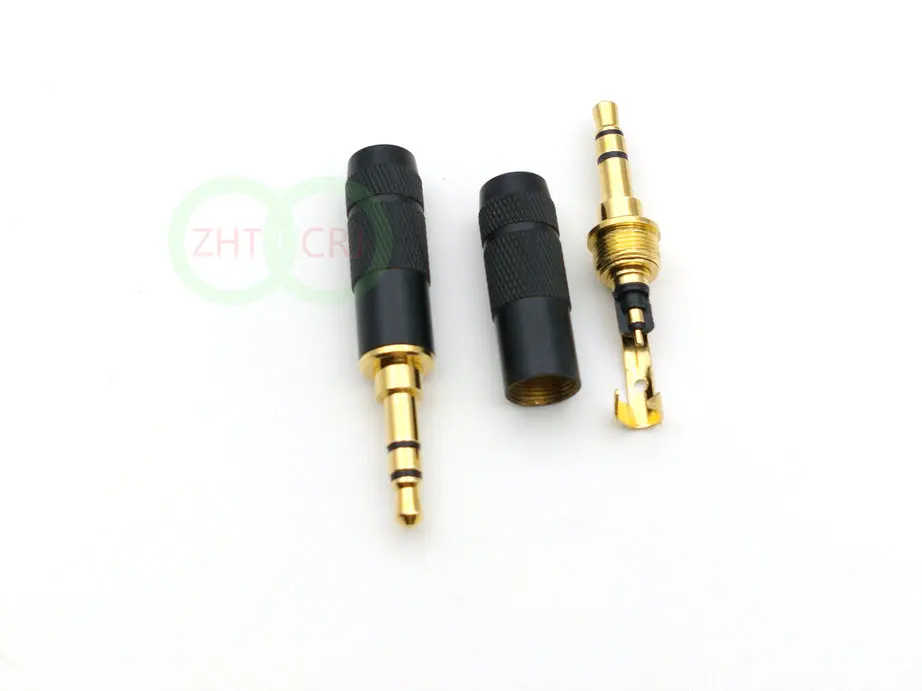 100pcs Stereo 3 5mm 3 Pole Repair Headphone Jack Plug Cable Audio