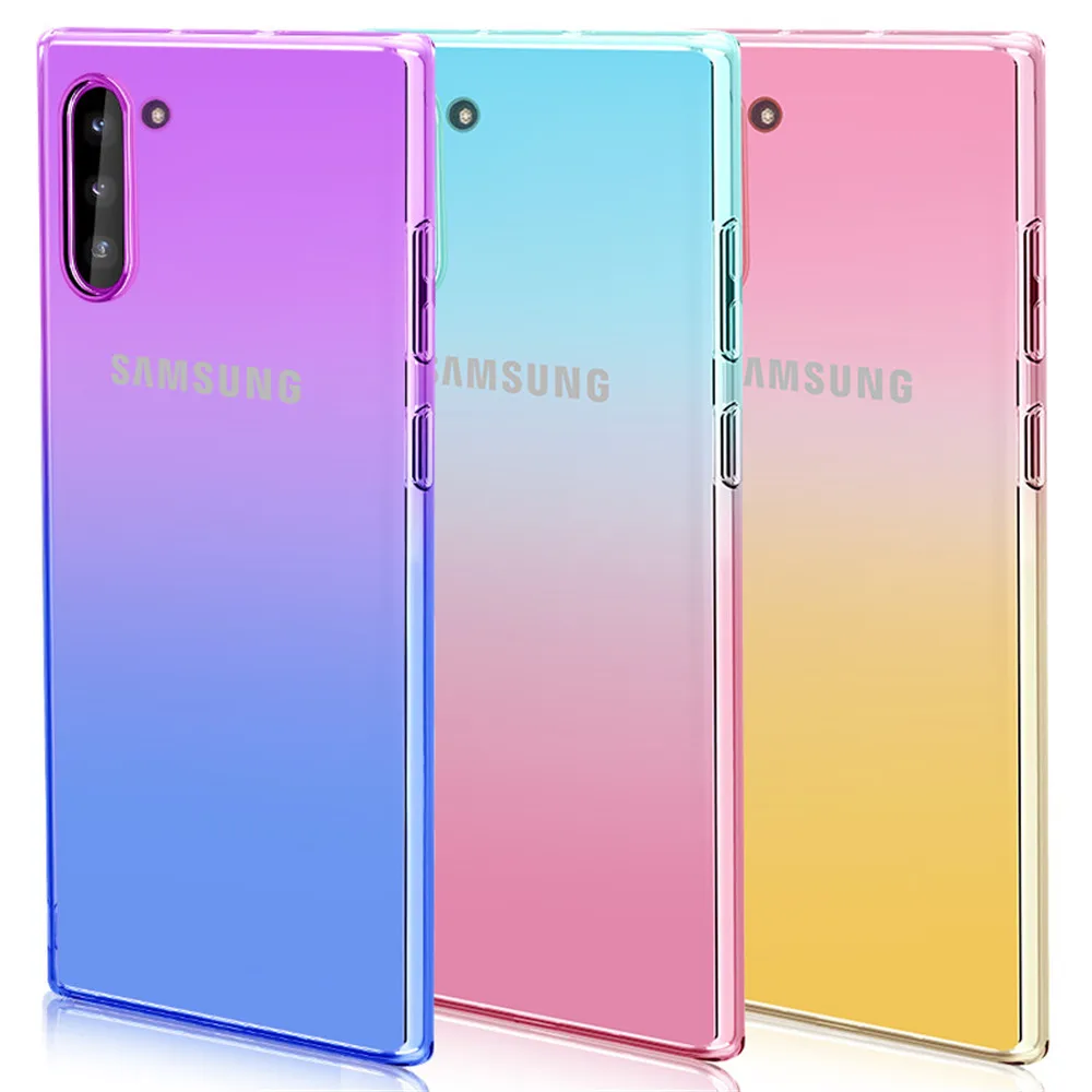 Роскошный силиконовый чехол из ТПУ для Samsung GalaxyS9 S8 Plus S10E Note 10 + 9 8 S10 градиентный