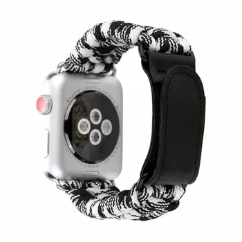 

Nylon Rope strap for Apple Watch bands 42mm 44mm for iwatch band 38mm 40mm Series 5 4 3 2 1 Paracord Survival Bracelet
