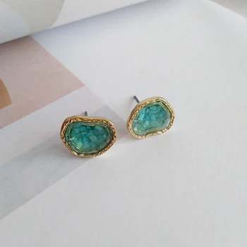 

S925 needle Creative Personality Irregular Shape Stud Earrings For Women Fashion Accessories Jewelry Girl Student Gifts New