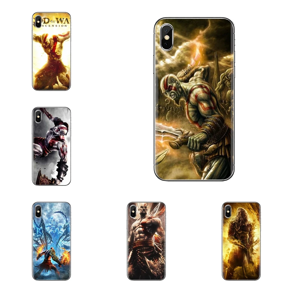 For Sony Xperia Z Z1 Z2 Z3 Z5 compact M2 M4 M5 C4 E3 T3 XA Huawei Mate 7 8 Y3II God of War Kratos III Print Poster TPU Skin Case |