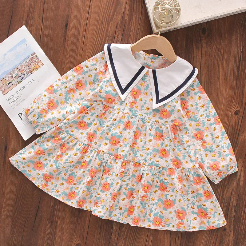 Girl Dresses Flower Dress Girls Spring And Autumn Children's Party Casual Style Clothes | Детская одежда и обувь