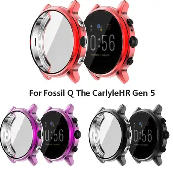 

Cover Case For Fossil Gen5 carlyle Watch Accessories Band Screen TPU Anti-scratch Frame For Fossil Q The CarlyleHR Gen 5 Shell