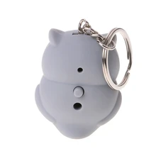 Забавный светодиодный светильник 3D мультфильм брелок в форме Совы звук Hooting брелок для ключей подарок с игрушками 72XC