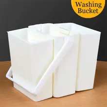 1 Набор, трехцветная кисть для рисования, ведро для мытья, пластиковые ведра высокого качества, ручка для мытья, баррель для рисования, товары для рукоделия