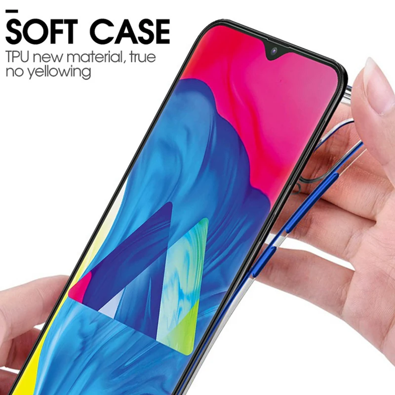 Роскошный защитный чехол для телефона покрытие Samsung A50 A20 A10 A30 A40 M10 M20 A20e A70 мягкий