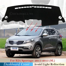 Tampa do painel de Proteção Pad para Kia Sportage 2011 2012 2013 2014 2015 SL Acessórios Do Carro Placa do Traço Tapete Toldo Anti-UV