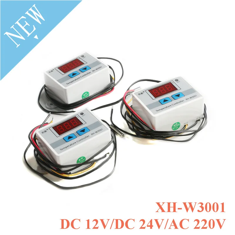 AC DC 12V 24V 220V XH-W3001 W3001 10A Digital LED Temperature Controller Module Control Switch Probe Thermostat NTC Sensor | Электроника