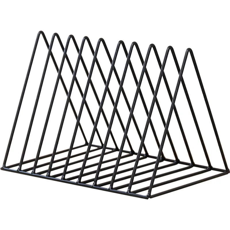 

Bookshelf iron Geometry Newspapers and Magazines Storage Rack Home Decor Shelf