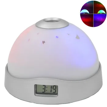 

Projection Children Room Mini Clock Alarm LED Display Kids Colour Change Night Light Time