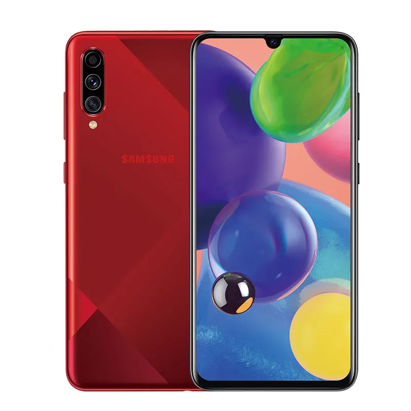 Смартфон samsung Galaxy A70s с 8-кратным зумом Поддержка Google Play NFC Supercharge 4500 мАч отпечаток лица ID 64 мп 4 камеры