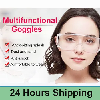 

30pcs Protective Safety Glasses Work Anti Dust Anti-Fog Anti sand windproof Anti Dust Saliva Transparent Goggles Eye Protection