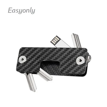 

EDC Carbon Fiber Portable Multifunction Pocket Tools Key Holder Outdoor Camping Gear Key Holder EDC Tools