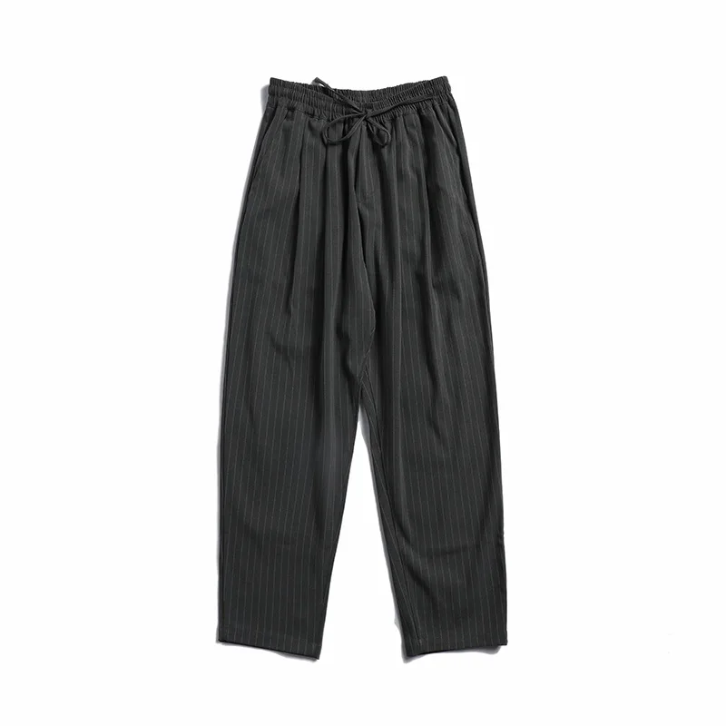 

Vertical Ze Produced 19ss Two-color Vertical Striped Casual Pants Men's Unisex Japanese-style