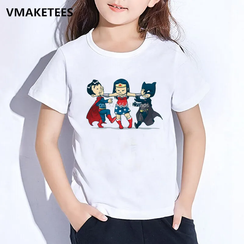TRVPPY Kinder Baby T-Shirt Modell Superman Vintage Wonder Woman Batman Flash 