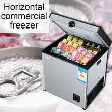 Коммерческая Морозильная камера большой емкости горизонтальный Холодильный шкаф для хранения бытовой холодильник с одной температурой морозильная камера