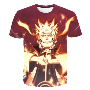 

3D Print Cool Naruto Printing Pattern T-shirt Men Women Elegant Casual Tops Fashion Summer New Short Sleeve Tops T-shirt