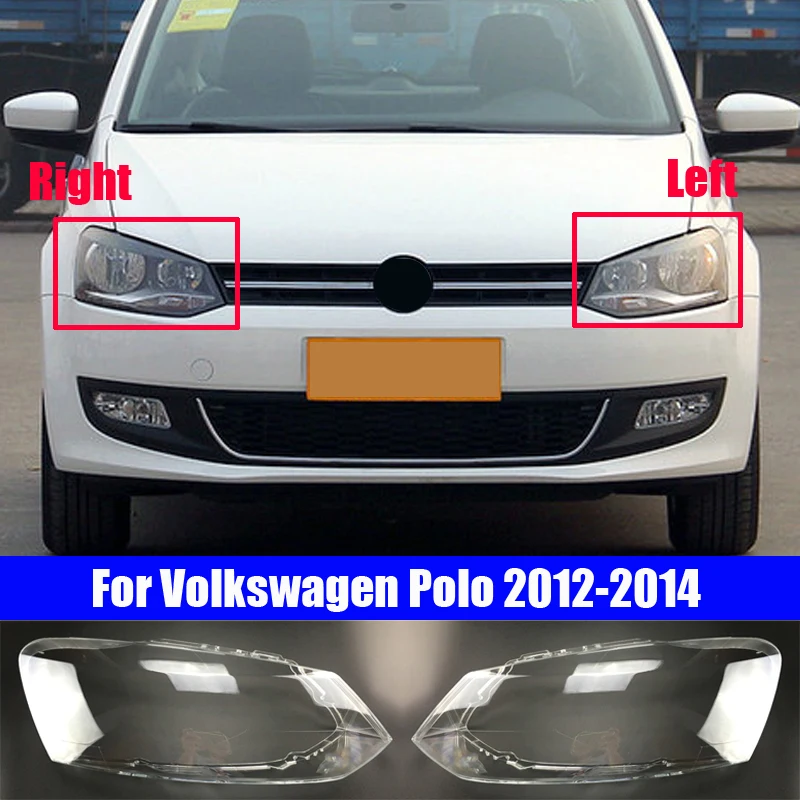 Car Light Caps Lampshade Front Headlight Cover Glass Lens Shell Transparent Cover For Volkswagen