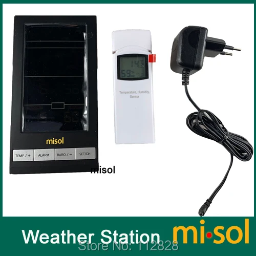 MISOL / Wireless weather station sensor, 3 channels, color screen [WN2810-W2T] - $35.03