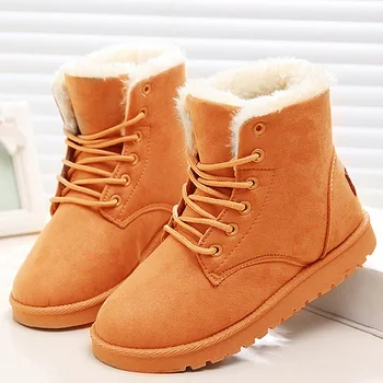 

Hot Selling Winter Boots For Women Sneakers Ankle Snow Boots Fashion Running Shoes Female Casual Warm Plush Insole Botas Mujer
