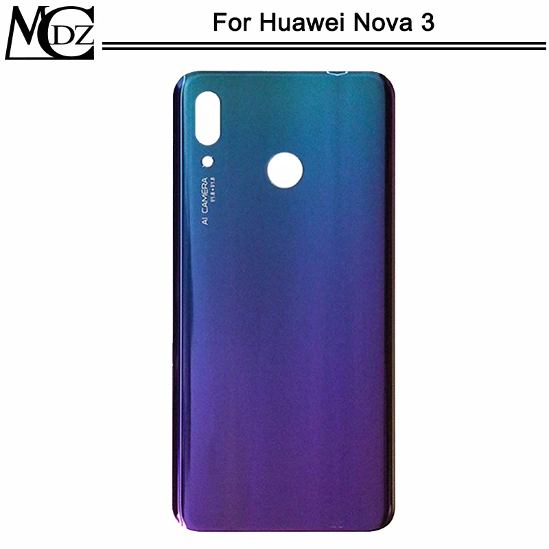 Nova 3 крышка батареи для huawei Nova 3 запасные части Задняя крышка батареи корпус двери'