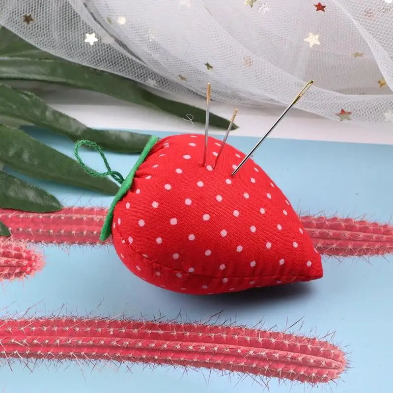 

Strawberry Needle Pincushion Cross Stitch Sewing Pin Storage Holder Cushion DIY Apparel Sewing & Fabric Tools For Needle