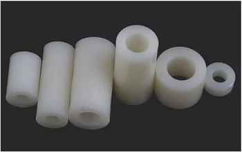 

Insulation column plastic post straight through column nylon sleeve ABS gasket round hole pillar interval column M3M4M5 100Pcs