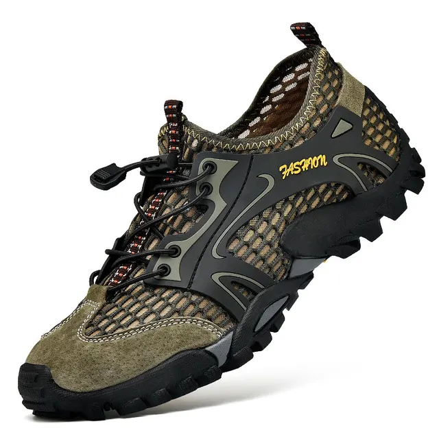 Износостойкая обувь для треккинга, нескользящая быстросохнущая водонепроницаемая обувь, противоударные кроссовки для бега и ходьбы, обувь для восхождения и походов 1