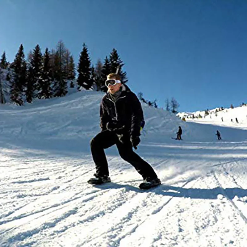 Mini Ski board Snow Blades Adjustable Bindings Portable Skiing Shoes