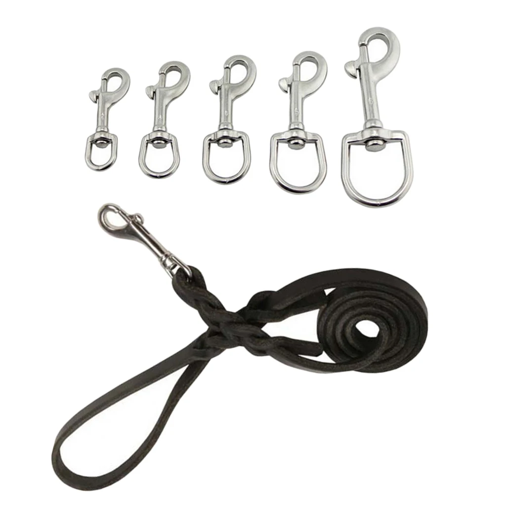 Scuba Diving 316 Stainless Steel Swivel Eye Bolt Snap Hook Clip Marine Boats Swivel Bolt Snap Hook for Outdoor Water Sports 