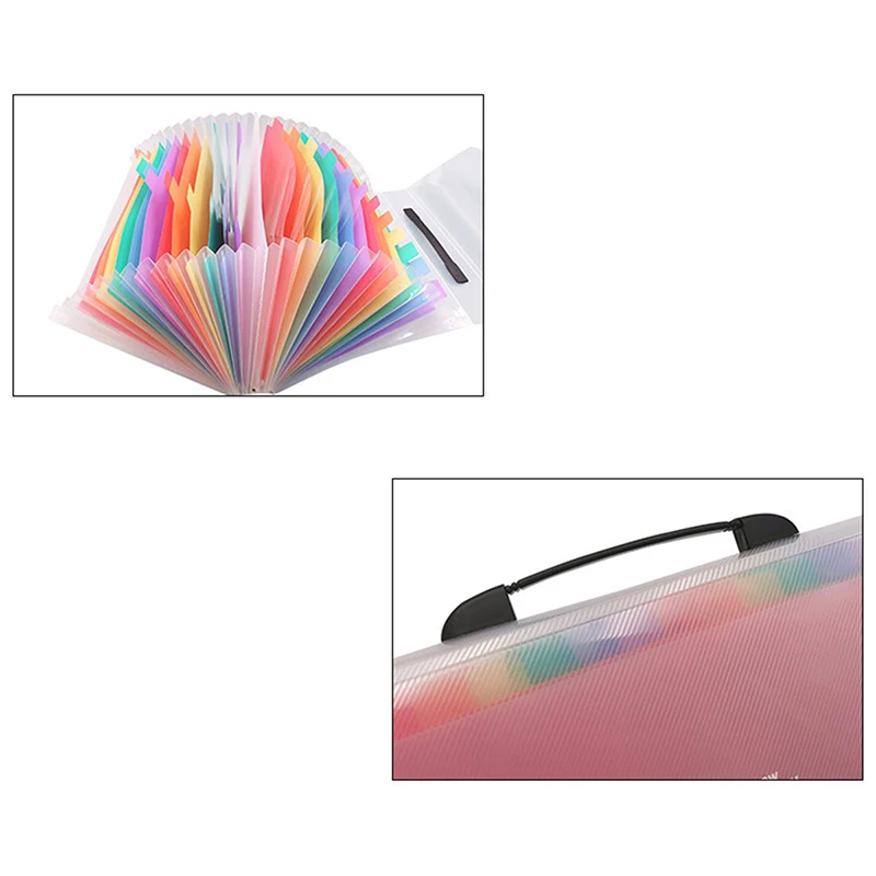 

26 Accordion Folder Plastic Extension A4/Size Letter Handle Portable Document Holder Large Capacity File Cabinet