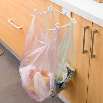 

Hanging Type Pantry Kitchen Trash Bag Rack Cabinet Practical Carbon Steel Door Back Cupboard Home Storage Durable Bathroom