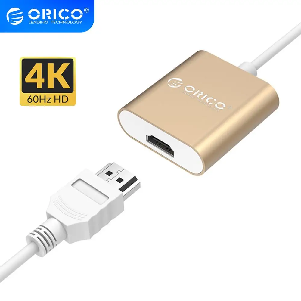 

ORICO Aluminum Type C to HDMI Adapter 4K 60Hz Video USB 3.1 USB-C to HDMI HUB Adapter Converter for Apple Mac Book pro HUAWEI