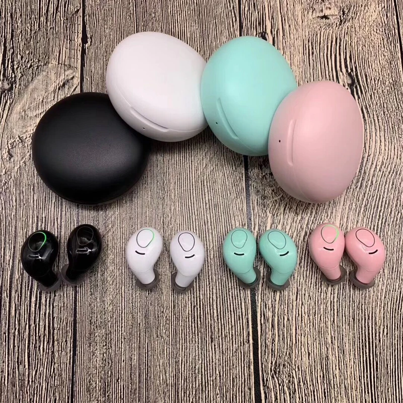 Macaron конфеты цвет S9-TWS Bluetooth гарнитура HIFI стерео Bluetooth наушники V5.0 Поддержка беспроводной зарядки