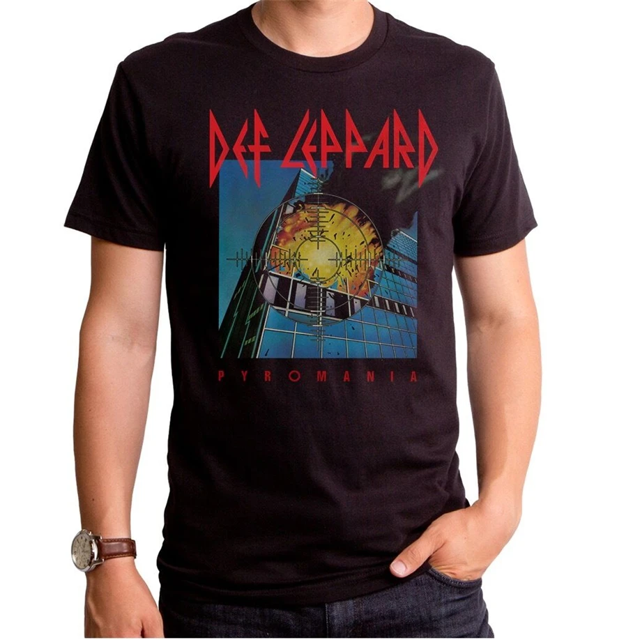 Аутентичные Def Leppard pyradia Альбом записи Обложка взрослая футболка s m l X 2X Топ