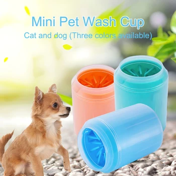 

Soft Pet Dog Feet Washer Cup Silicone Dog Foot Wash Tool For Small Midum Large Dogs Dirty Paw Cleaner Cup Pet supplies