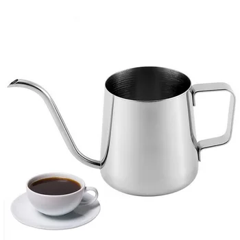 

350Ml Stainless Steel Tea Coffee Kettle With Thermometer Gooseneck Thin Spout For Pour Over Coffee Pot Works On Stovetop #2