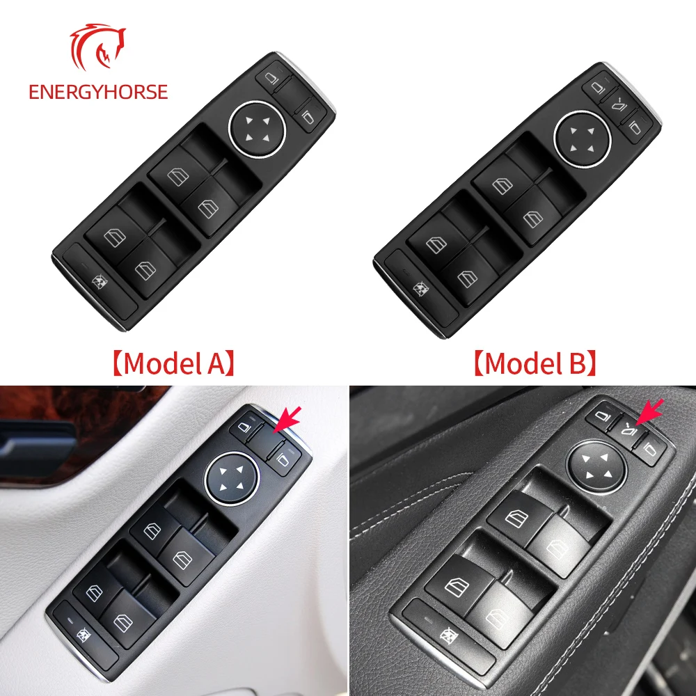 Raambediening Schakelaar Voor Benz W246 W176 W156 W117 Auto Elektrische Power Master Raam Schakelaar Vervanging Voor AB Voor CLA Voor GLA Klasse Schakelaar Ruitbediening(Model A